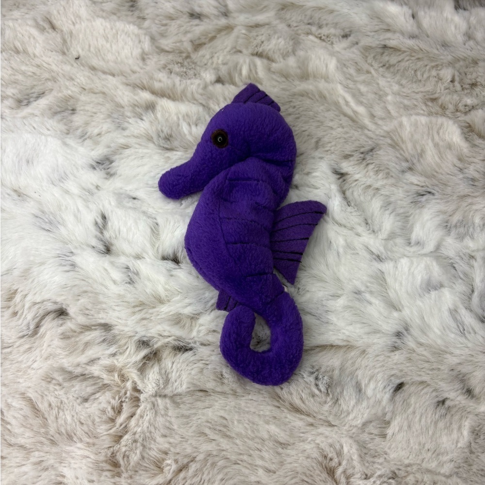 Chef Jr Beanbag Buddy “Christy” Purple Seahorse. Y2K